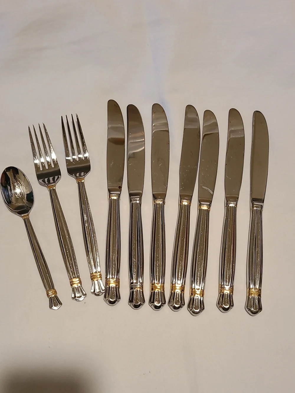 Retroneu SP Korea 18/8 Flsteware Silver Gold, 10 Pieces